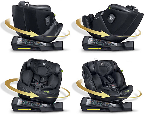 Автокрісло Nukido Aero Line ISOFIX 0-36 кг, чорне