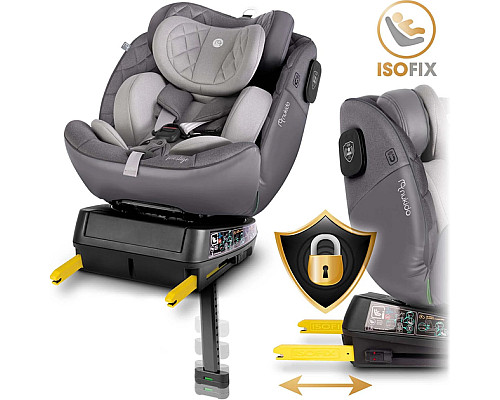 Автокрісло Nukido Prestige Line ISOFIX 0-36 кг, сіре
