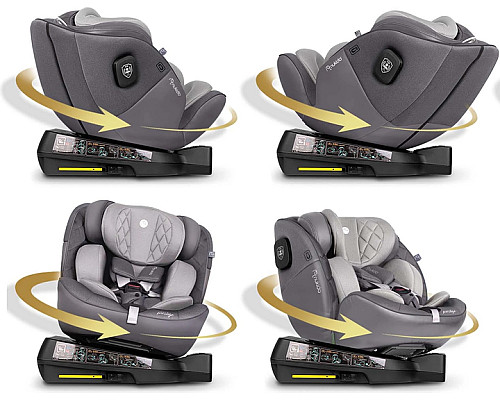 Автокрісло Nukido Prestige Line ISOFIX 0-36 кг, сіре