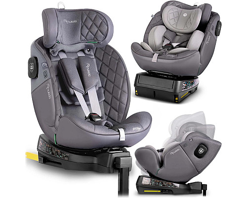 Автокрісло Nukido Prestige Line ISOFIX 0-36 кг, сіре