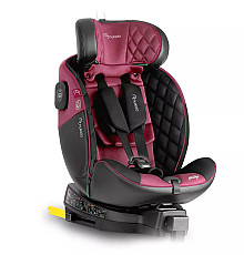 Автокрісло Nukido Prestige Line ISOFIX 0-36 кг, чорно-рожеве