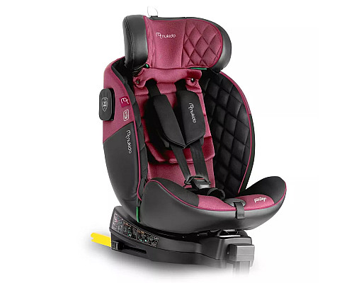 Автокрісло Nukido Prestige Line ISOFIX 0-36 кг, чорно-рожеве