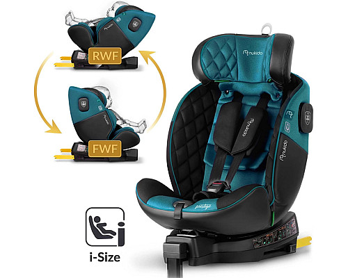 Автокрісло Nukido Prestige Line ISOFIX 0-36 кг, чорно-синє