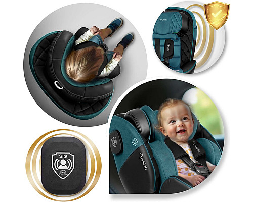 Автокрісло Nukido Prestige Line ISOFIX 0-36 кг, чорно-синє