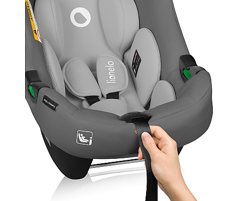 Дитяче автокрісло Lionelo LEMMY I-SIZE 40 х 87 см - сіре