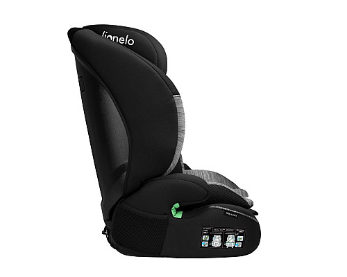 Дитяче автокрісло Lionelo  LEVI  I-SIZE - чорно-сіре