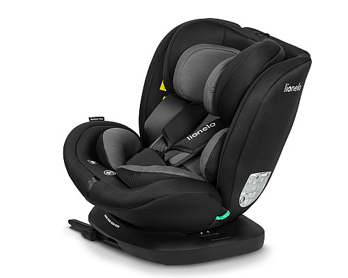 Дитяче автокрісло Lionelo BASTIAAN I-SIZE - чорно-сіре