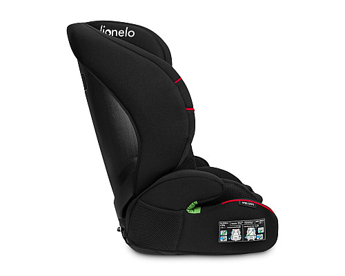 Дитяче автокрісло Lionelo  LEVI  I-SIZE - чорно-червоне