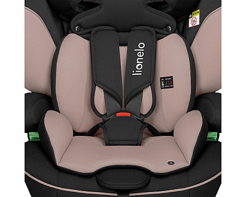 Дитяче автокрісло Lionelo  LEVI  I-SIZE - чорно-бежеве