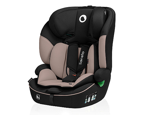 Дитяче автокрісло Lionelo  LEVI  I-SIZE - чорно-бежеве