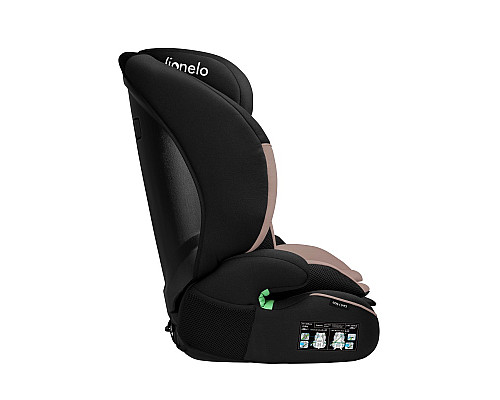 Дитяче автокрісло Lionelo  LEVI  I-SIZE - чорно-бежеве