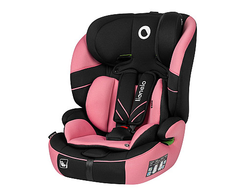 Дитяче автокрісло Lionelo  LEVI ONE I-SIZE - чорно-рожеве