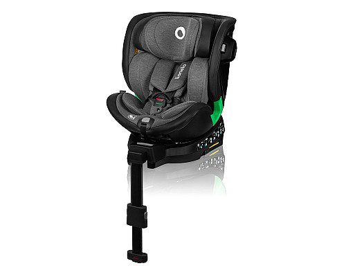 Дитяче автокрісло Lionelo HARMONY I-SIZE 54 х 44 х 59 см - чорно-сіре