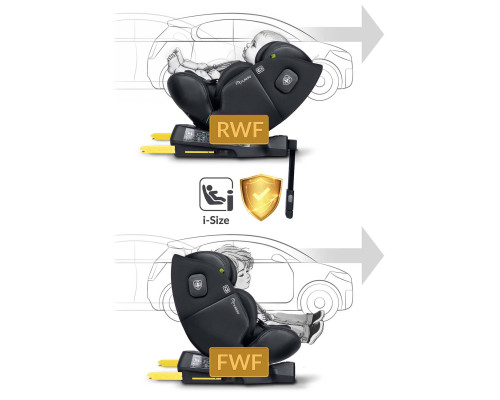 Автокрісло Nukido Aero Line ISOFIX 0-36 кг, чорне