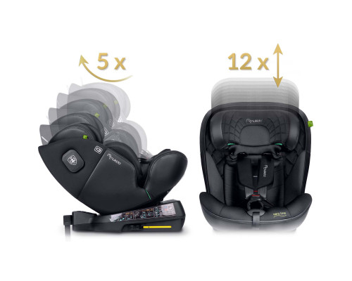 Автокрісло Nukido Aero Line ISOFIX 0-36 кг, чорне