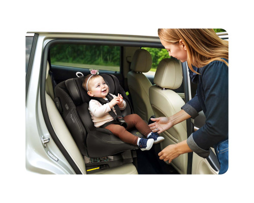 Автокрісло Nukido Aero Line ISOFIX 0-36 кг, чорне