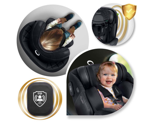 Автокрісло Nukido Aero Line ISOFIX 0-36 кг, чорне