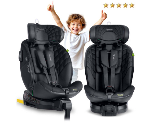 Автокрісло Nukido Aero Line ISOFIX 0-36 кг, чорне