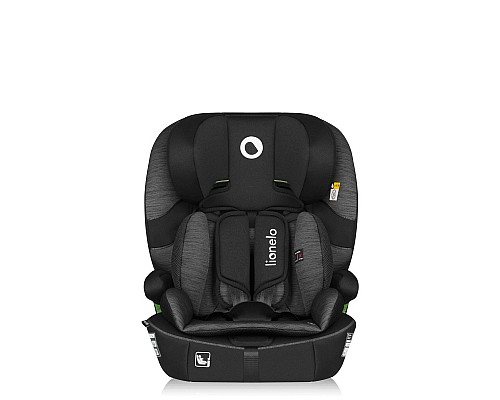Дитяче автокрісло Lionelo BILLY I-SIZE BLACK GREY - чорно-сіре