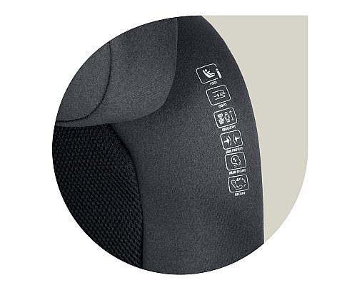 Автокрісло Nukido Louis Soft ISOFIX 15-36 кг, сіре