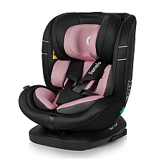 Дитяче автокрісло Lionelo BASTIAAN I-SIZE PINK ROSE - чорно-рожеве