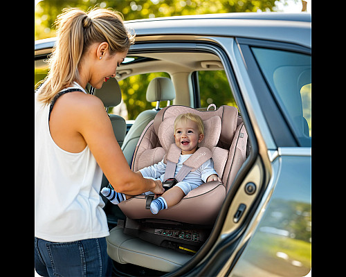 Автокрісло Nukido Aero Line ISOFIX 0-36 кг, бежеве