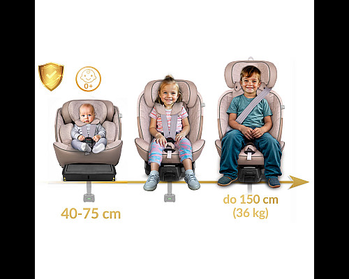 Автокрісло Nukido Aero Line ISOFIX 0-36 кг, бежеве