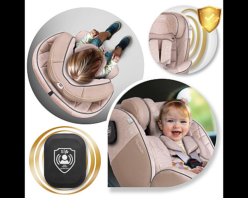 Автокрісло Nukido Aero Line ISOFIX 0-36 кг, бежеве