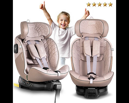 Автокрісло Nukido Aero Line ISOFIX 0-36 кг, бежеве