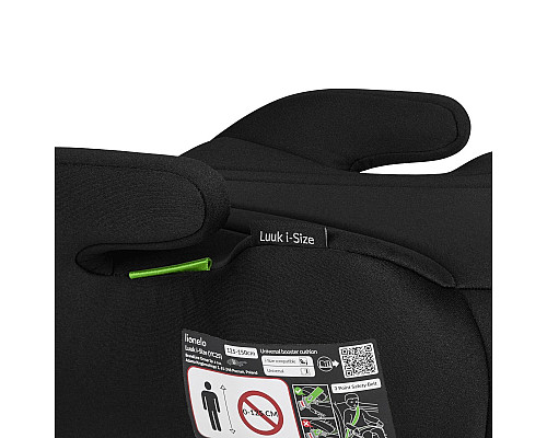 Бустер Lionelo LUUK I-SIZE 100-150 см, чорний
