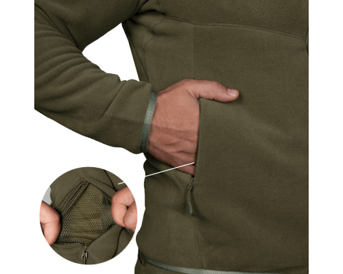 Флісова кофта Army Himatec Pro Олива (7400), XXL Флісова кофта Army Himatec Pro Олива (7400), XXL