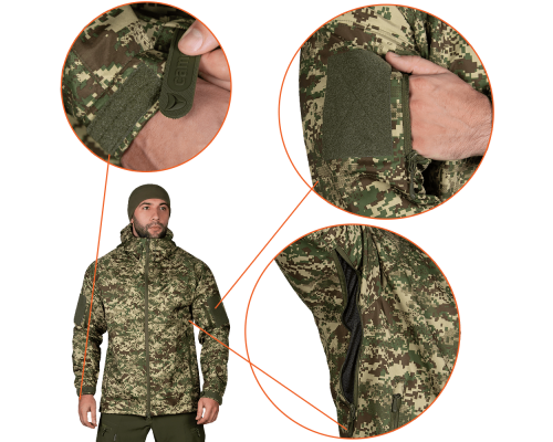 Куртка Stalker SoftShell Хижак НГУ (7495), S