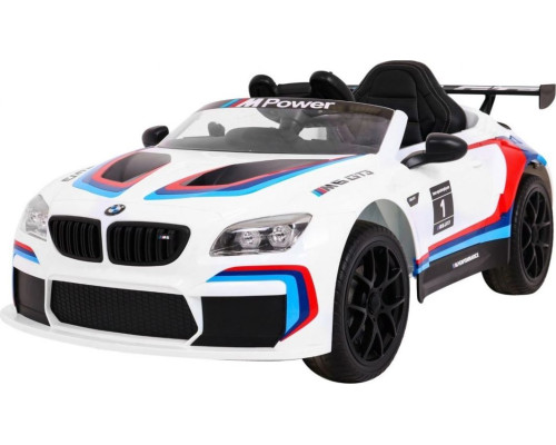 Дитяча акумуляторна машинка BMW M6 GT3 Біла