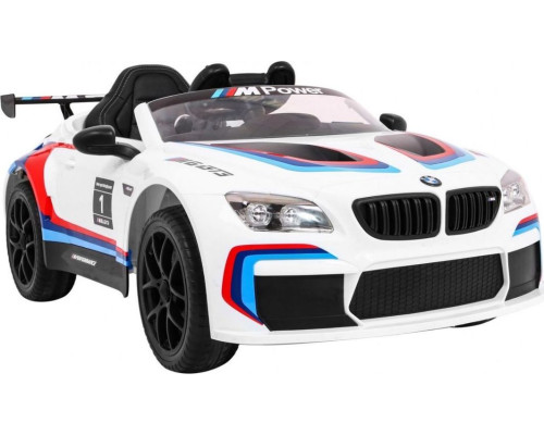 Дитяча акумуляторна машинка BMW M6 GT3 Біла