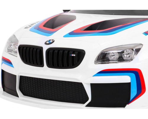 Дитяча акумуляторна машинка BMW M6 GT3 Біла