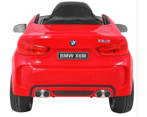 Дитяча акумуляторна машинка BMW X6M Червона