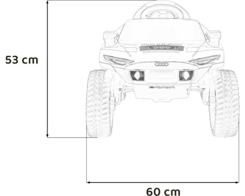 Дитяча акумуляторна машинка Audi RSQ E-TRON Сіра