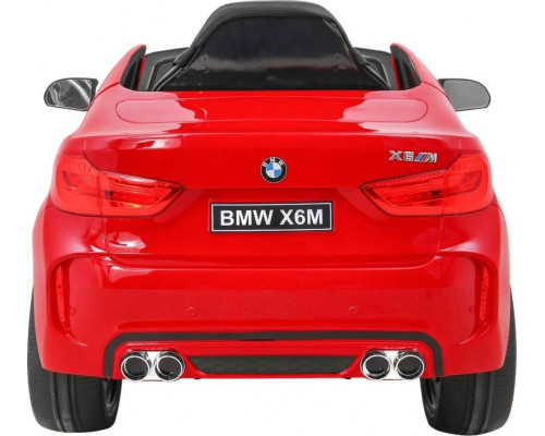 Дитяча акумуляторна машинка BMW X6M Червона