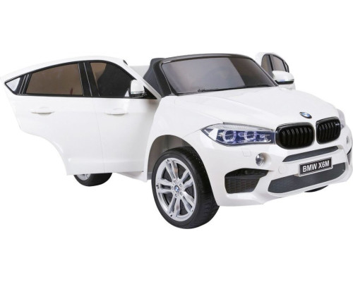 Дитяча акумуляторна машинка BMW X6M XXL для 2 дітей Біла