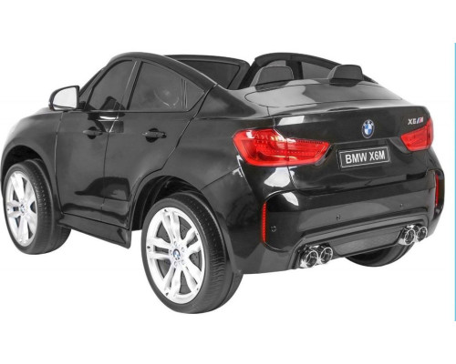 Дитяча акумуляторна машинка BMW X6M XXL для 2 дітей Чорна