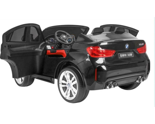 Дитяча акумуляторна машинка BMW X6M XXL для 2 дітей Чорна