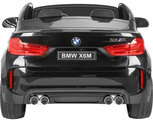 Дитяча акумуляторна машинка BMW X6M XXL для 2 дітей Чорна