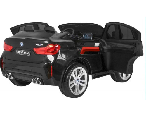 Дитяча акумуляторна машинка BMW X6M XXL для 2 дітей Чорна