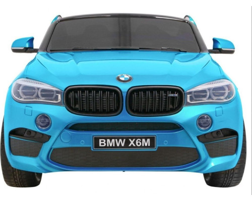 Дитяча акумуляторна машинка BMW X6M XXL для 2 дітей Синя