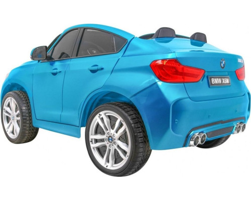 Дитяча акумуляторна машинка BMW X6M XXL для 2 дітей Синя