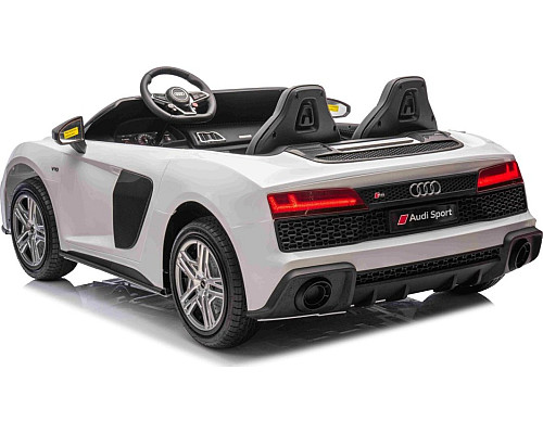 Дитяча акумуляторна машинка Audi Spyder R8 LIFT STRONG Біла Дитяча акумуляторна машинка Audi Spyder R8 LIFT STRONG Біла