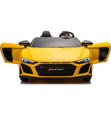 Дитяча акумуляторна машинка Audi Spyder R8 LIFT Жовта