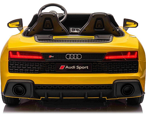 Дитяча акумуляторна машинка Audi Spyder R8 LIFT Жовта Дитяча акумуляторна машинка Audi Spyder R8 LIFT Жовта