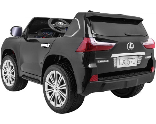 Дитяча акумуляторна машинка Lexus LX570 Чорна