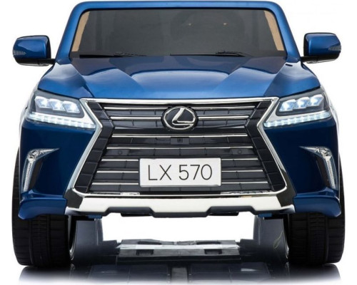 Дитяча акумуляторна машинка Lexus LX570 Синя